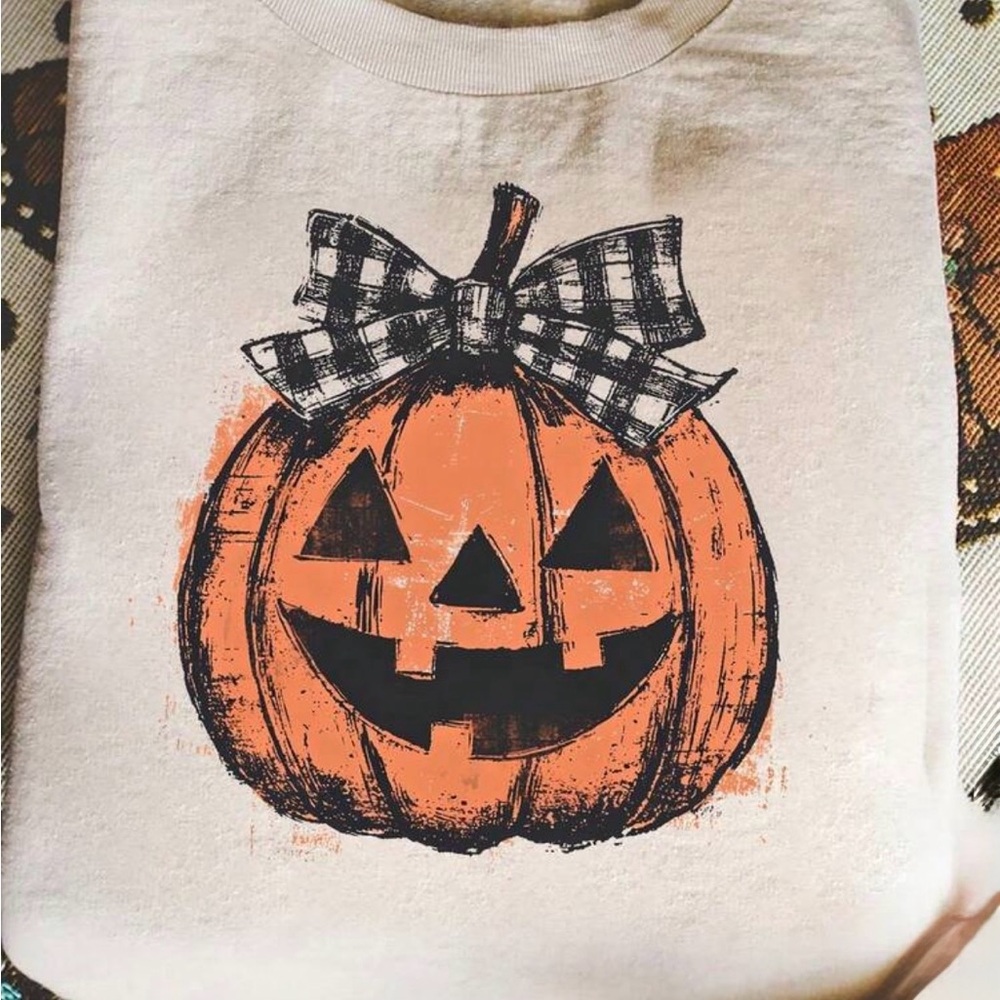 Halloween Pumpkin Graphic Sweatshirt